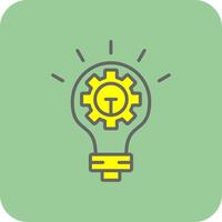 Innovation Filled Yellow Icon vector