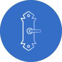 Door Handle Flat Bubble Icon vector