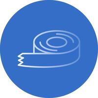 Tape Flat Bubble Icon vector