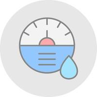 Dial Line Filled Light Icon vector