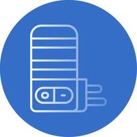 Light Flat Bubble Icon vector