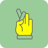 Swear Filled Yellow Icon vector