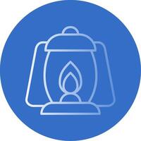 Lamps Flat Bubble Icon vector