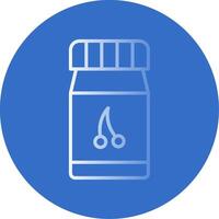 Jam Flat Bubble Icon vector