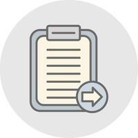 Notes Line Filled Light Icon vector