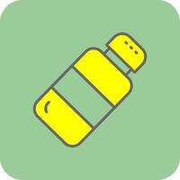 Salt Filled Yellow Icon vector