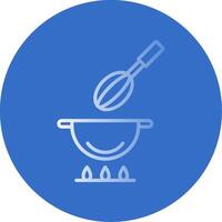 Cooking Flat Bubble Icon vector