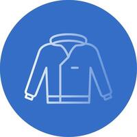 Coat Flat Bubble Icon vector