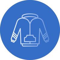 Hoodie Flat Bubble Icon vector