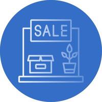 Garage Sale Flat Bubble Icon vector