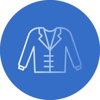 Coat Flat Bubble Icon vector