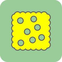 Cracker Filled Yellow Icon vector