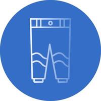 pantalones plano burbuja icono vector