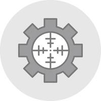 Factory Pollution Line Filled Light Icon vector