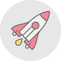 Stellar Lumens Line Filled Light Icon vector