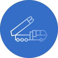 Truck Flat Bubble Icon vector