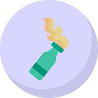 Bottle Flat Bubble Icon vector