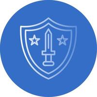 Shield Flat Bubble Icon vector