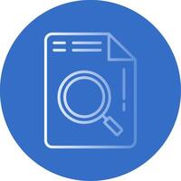 Document Flat Bubble Icon vector