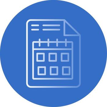Document Flat Bubble Icon vector