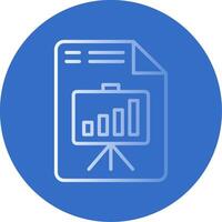 Presentation Flat Bubble Icon vector