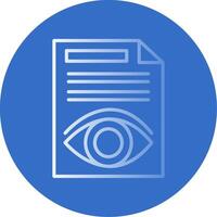 Document Flat Bubble Icon vector