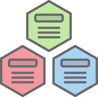 Infographic Elements Line Filled Light Icon vector