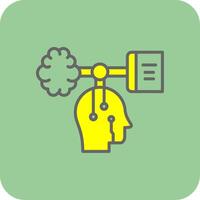 Android Filled Yellow Icon vector
