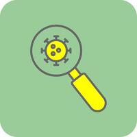 Detection Filled Yellow Icon vector