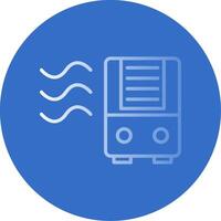 Air Purifier Flat Bubble Icon vector