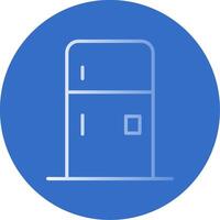 Fridge Flat Bubble Icon vector