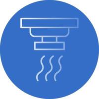 Smoke Detector Flat Bubble Icon vector