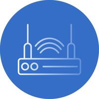 Router Device Flat Bubble Icon vector