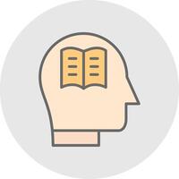 Knowledge Line Filled Light Icon vector