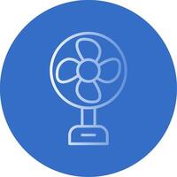 Fan Flat Bubble Icon vector