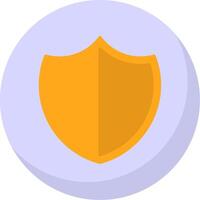 Shield Flat Bubble Icon vector