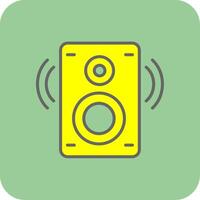 Speaker Filled Yellow Icon vector