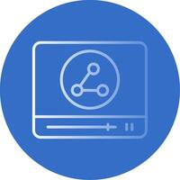 Browser Flat Bubble Icon vector