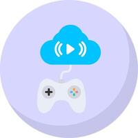 Cloud Flat Bubble Icon vector