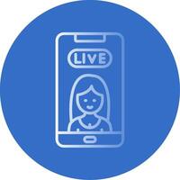 Phone Flat Bubble Icon vector