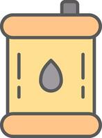 Barrel Line Filled Light Icon vector