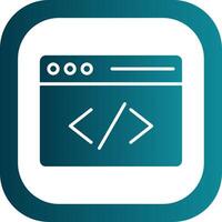 Coding Filled Yellow Icon vector