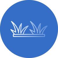 Grass Flat Bubble Icon vector