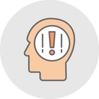 Good Idea Line Filled Light Icon vector