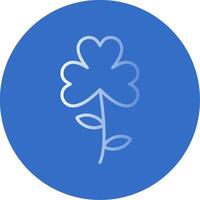 Clover Flat Bubble Icon vector