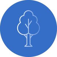 Tree Flat Bubble Icon vector