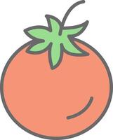 Tomato Line Filled Light Icon vector