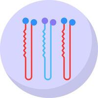 Bobby Pin Flat Bubble Icon vector