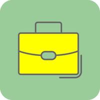 Bag Filled Yellow Icon vector