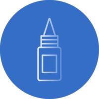 Bottle Flat Bubble Icon vector